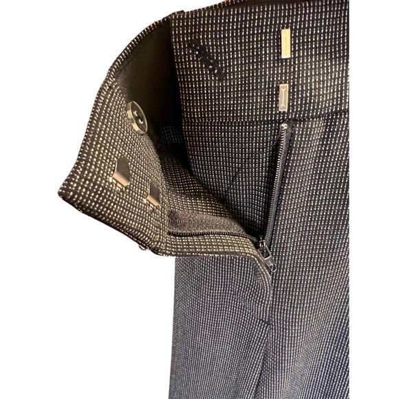 Kim Rogers Black Textured Slacks Flat Front Straight Leg Dress Pants Size 8 NWT - Picture 5 of 14